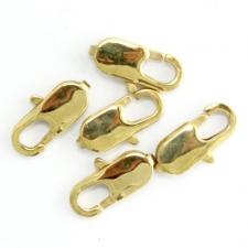  15MM - Stainless Steel Gold Pvd Lobster Claw Jewelry Part - 12pcs